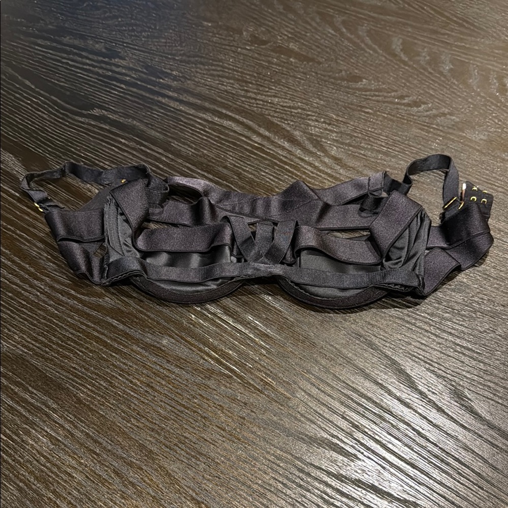 Agent Provocateur Whitney Black Strappy Lingerie Bra - Picture 3 of 9